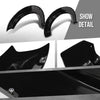 G-PLUS 4PCS Fender Flares Compatible with Ford F250 F350 Super Duty 2017 2018 2019 2020, Not Fit Dually Models, Smooth Pocket Riveted Black