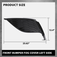 G-PLUS Fog Light Cover for Toyota Black Left Side Side View
