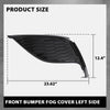 G-PLUS Front Left Bumper Fog Light Cover, Compatible with Toyota Camry XSE SE 2021-2024, NOT Fit LE XLE Model, Driver Side, 8148206190, TO1038242