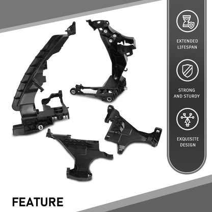 G-PLUS Headlight Mount Brackets Bases 4PCS Compatible with Audi A4 / S4 B8.5 2013-2015& Allroad Quattro 2013-2016，Compatible with Audi RS4 2013-2016 Left&Right Side 8K0805607B, 8K0805608B, 8T0941453D