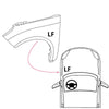 Compatible For Ford Focus 2012 2013 2014 2015 2016 2017 2018 Front Driver Left Side Fender Quarter Panel Steel Primed FO1240287 BM5Z16006A