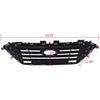 G-PLUS Front Bumper Upper Grille Insert, Compatible with Hyundai Sonata 2015 2016 2017 2015-2017 Chrome Grill Replacement (Black)