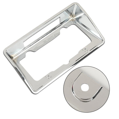G-PLUS Rear License Plate Bezel Housing Frame Compatible with Chevy Corvette 1968 1969 1970 1971 1972 1973 3919715 Chrome