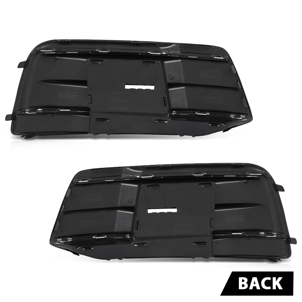 G-PLUS Pair Front Bumper Cover Grille Bezel Insert, Compatible with Audi Q5 2018-2022 Standard Version, LH Driver & RH Passenger 2PCS, 80A807679D, 80A807679DRU6