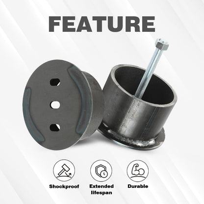 G-PLUS Universal Front Air Ride Bag Brackets Kit Cups 4.5" OD Compatible with Any Cars & Trucks with 4.5" Front Coil Spring Diameter