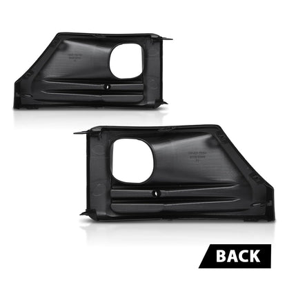 G-PLUS Bumper Fog Lights Lamps Bezels Cover Pair Compatible with Toyota RAV4 Adventure 2019-2022,Fit Toyota RAV4 TRD Off-Road 2020-2023 521280R170, 521270R170, TO1038226, TO1039226 Black