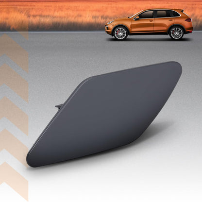 G-PLUS Front Headlight Washer Cover Driver Left Side Compatible with Porsche Cayenne 2011-2016 95862830100G2X, PO1048102 Matte Primer Finish Black