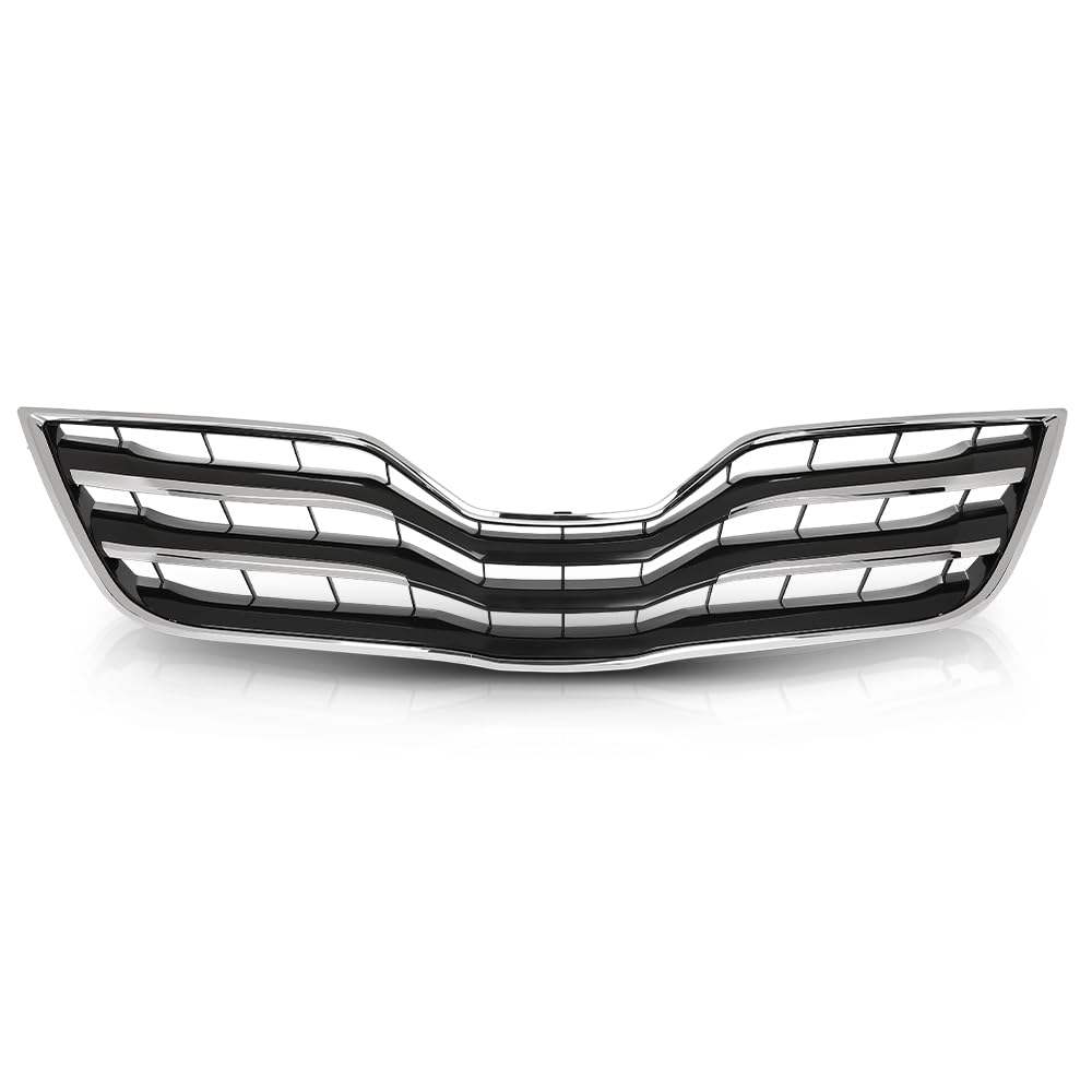 G-PLUS Front Grille Chrome Shell, Compatible with Toyota Camry XLE 2010-2011, 5310106190C0, TO1200325