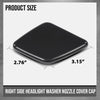 G-PLUS Right Headlight Washer Cover Cap Front Bumper Trim Compatible with Volvo XC90 2007 2008 2009 2010 2011 2012 2013 2014 39875254 Glossy Black