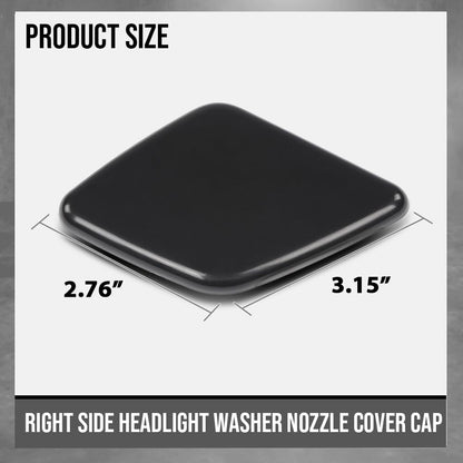 G-PLUS Right Headlight Washer Cover Cap Front Bumper Trim Compatible with Volvo XC90 2007 2008 2009 2010 2011 2012 2013 2014 39875254 Glossy Black