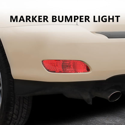 G-PLUS Rear Marker Bumper Reflector Light w/o Bulbs Compatible with LX RX400H 2006-2008, Fit LX RX350 2007-2009, Fit RX330 2004-2006 Left & Right 819100E010 81911-48040