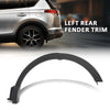 G-PLUS Rear Wheel Arch Molding Fender Trim Left Driver Side Compatible with Toyota Rav4 2016-2018 TO1790107, 756060R060, 75606-0R060, 75606 0R060 Black