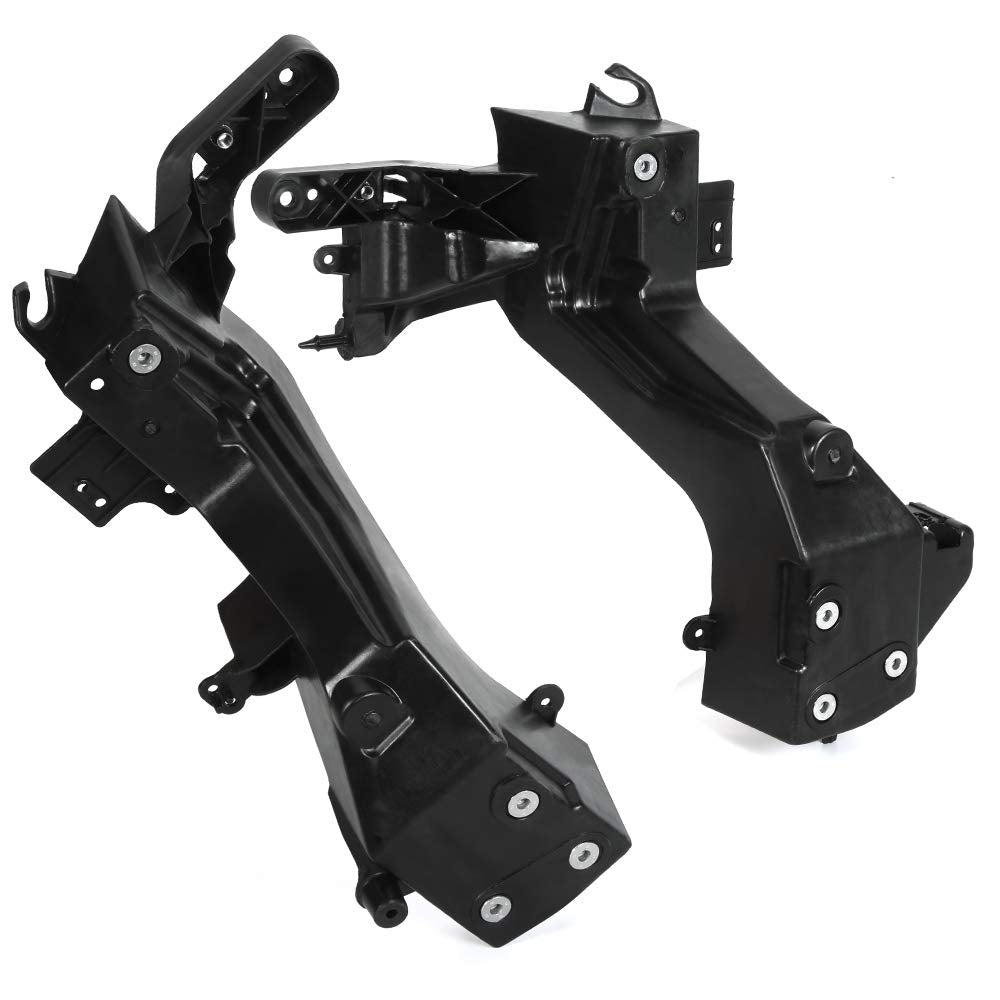 G-PLUS Driver Left & Right Headlight Mounting Support Bracket Compatible with 2014-2017 Jeep Grand Cherokee 68223399AA Left Driver & Right Passenger Side Headlamp Support Bracket