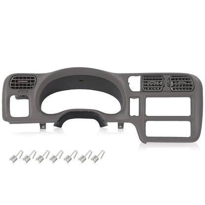 G-PLUS Dash Trim Bezel Cover Light Gray Compatible with Blazer Jimmy Sonoma S10 1998-2004 (Not Fit Double Din)