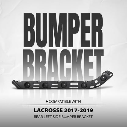 G-PLUS Rear Left Side Bumper Guide Bracket Support Compatible with Buick LaCrosse 2017 2018 2019 26227243 Black