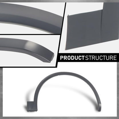G-PLUS Front Fender Flares Compatible with Audi Q5 Base 2018 2019 2020, Not Fit SQ5 or Q5 S-line 2PCS Left & Right Wheel Opening Molding Arch Trim, 80A853718EGRU, Factory Style