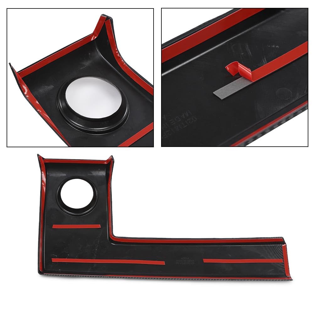G-PLUS Center Console Dashboard Panel Cover Trim Bezels Compatible with Ford F150 2009-2014 Black Carbon Fiber