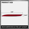 G-PLUS Pair Rear Bumper Reflector, Compatible with Ford Mustang EcoBoost 2015-2017, LH Driver & RH Driver Side 2PCS, FR3Z15A448A, FR3Z15A449A