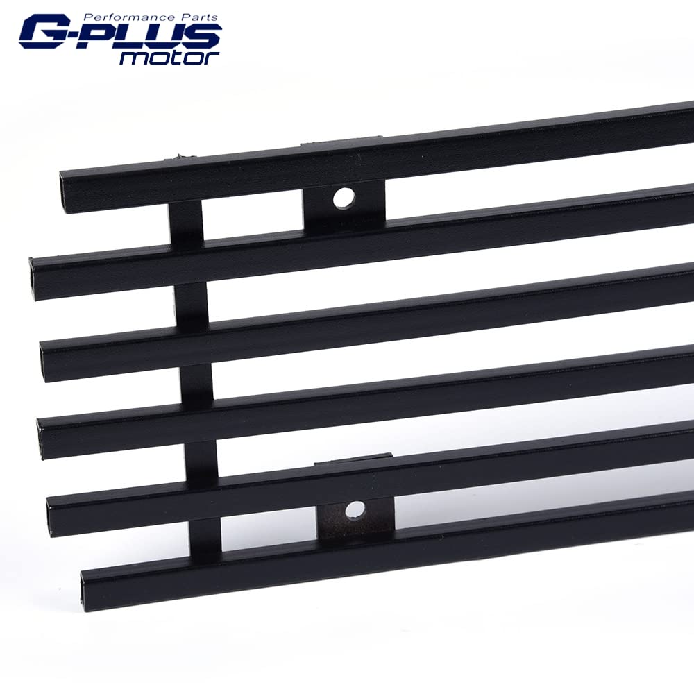 G-PLUS Front Lower Bumper Black Billet Grille Compatible With 2009-2014 Nissan Maxima Black