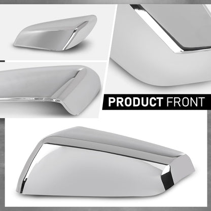 G-PLUS Exterior Mirror Cover Cap Left Driver Side Compatible with Chevy Equinox GMC Terrain 2018-2021 Chrome