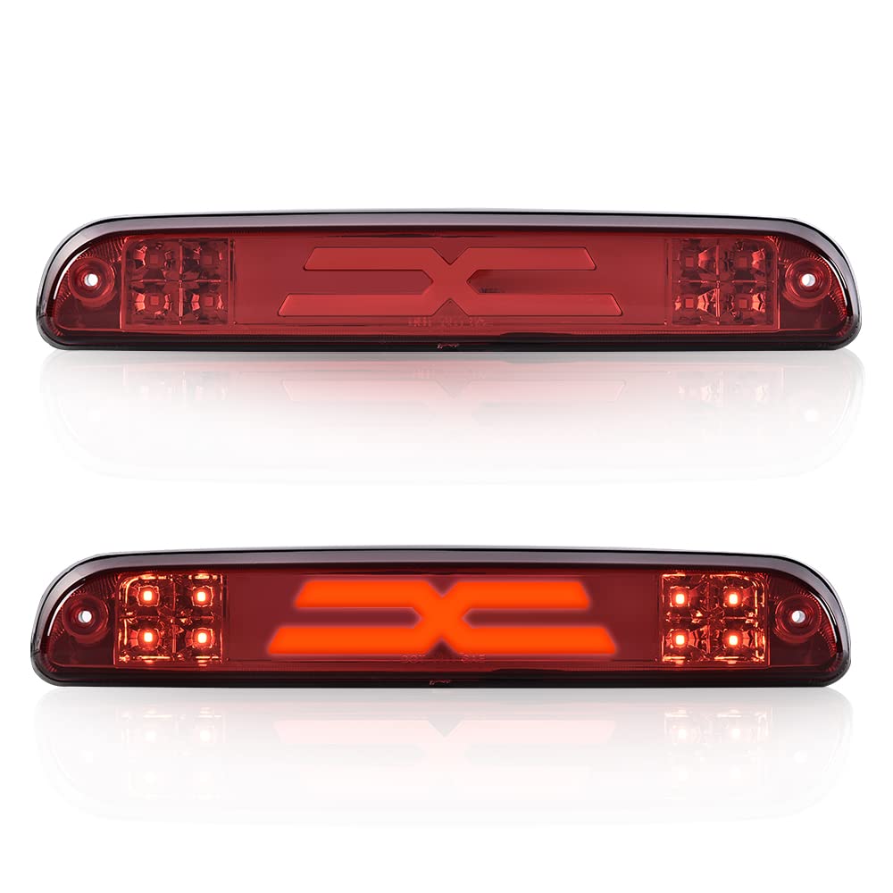 G-PLUS LED Third Type X High Mount Brake Stop Light Compatible with 1993-2011 Ranger 1999-2016 F250 F350 F450 F550 Super Duty 1995-2003 Mazda B2300 B2500 B3000 B4000 CC3Z13A613B