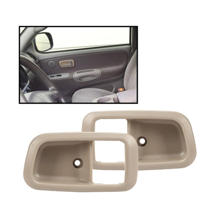 G-PLUS Door Handle Trim Set Compatible with 2000-2006 Toyota Tundra,Interior Door Handle Bezel 2Pc (Beige)