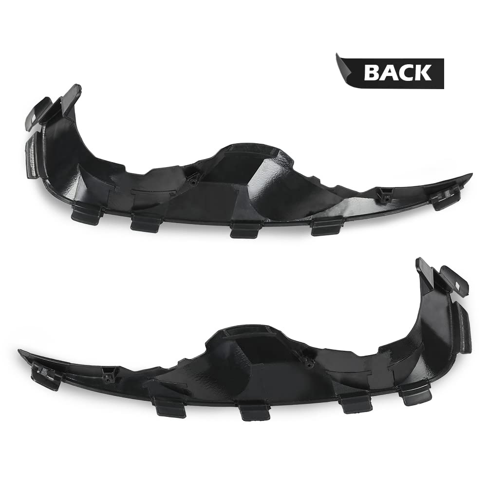 G-PLUS Front Bumper Bracket Compatible with 2012-2016 Chevy Sonic, Black Steel Aluminum Mounting Brackets, Pair Set, Front Bumper Retainer Replacement