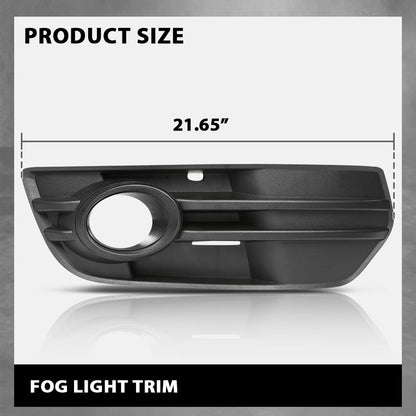 G-PLUS Front Right Fog Light Bezel Trim, Compatible with Audi Q5 Base 2009-2011/ Q5 (submodel: Premium, Premium Plus, Prestige) 2009-2012, Passenger Side, 8R0807682A01C, AU1039108