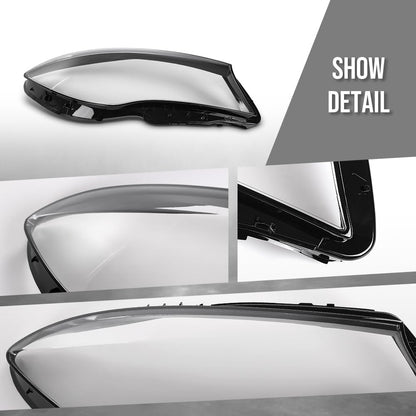 G-PLUS Headlight Lens Cover Compatible with Benz GLC-Class W253 CLA250 CLA45 AMG 2016-2019 Left & Right Front Headlamp Lens Cover Clear