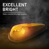 G-PLUS 5Pcs Amber Teardrop Cab Marker Lights 9 LED Cab Marker Light Top Clearance Roof Running Light Assembly with Wiring Pack Fit for Trucks Trailer Vans Pickups RV Tractor Yellow
