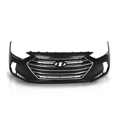 G-PLUS Front Bumper Cover Grille Set Compatible with Hyundai Elantra 2017-2018