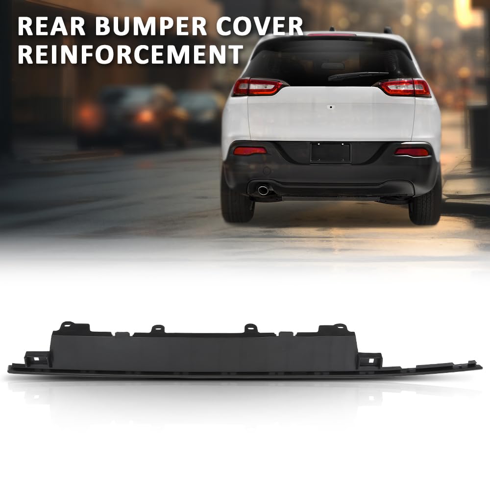 G-PLUS Rear Bumper Reinforcement Bumper Face Bar Retainer Bracket Brace Mounting Compatible with Jeep Cherokee 2014-2018,Fit For Models With Single Exhaust