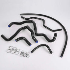 G-PLUS Silicone Radiator Hose Kit Clamps Compatible with Honda Civic 2001-2005 Black