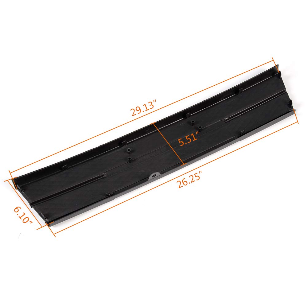 G-PLUS Front Bumper Center Grill Insert Compatible with Ford Escape 2013 2014 2015 2016 Satin Black Center Lower Grille Replace for CJ5Z17K945BA ABS