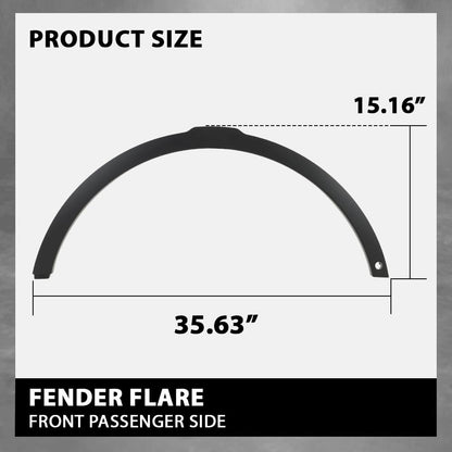 G-PLUS Front Right Wheel Arch Fender Trim Molding with Sensor Hole Compatible with Range Rover Evoque 2012-2019,Fit for Models With Active Park Assist System