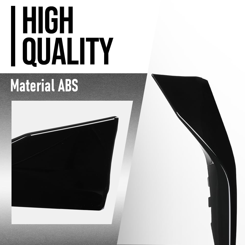G-PLUS Front Lower Left Side Bumper Molding Trim Compatible with Toyota Camry SE 2025 TO1046135, 52713AQ040 Glossy Black