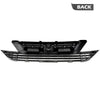G-PLUS Front Upper Lower Bumper Grille Mesh Grill Cover Guard Compatible with Honda CRV 2007 2008 2009 Black/Chrome Trim
