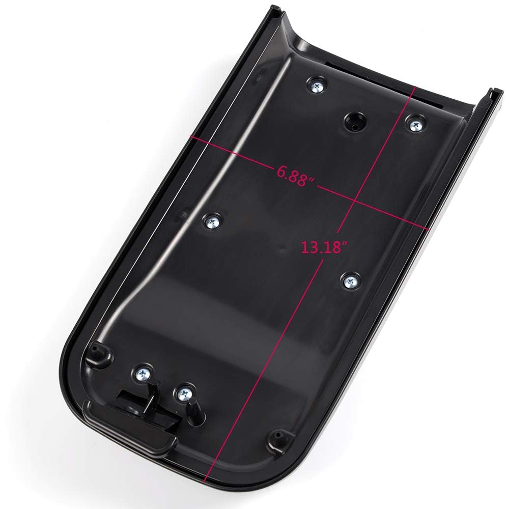 G-PLUS Center Console Lid w/Latch & Screws Compatible with Chevy Trailblazer GMC Envoy 2002-2009/ Fit Oldsmobile Bravada 2002-2004#25998847, 88986007, GM88986007 Black Armrest Cover Accessories