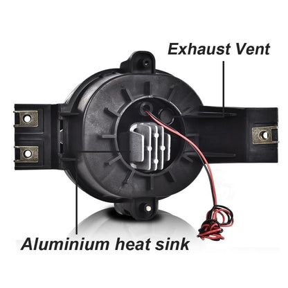G-PLUS Driver & Passenger Side Fog Lights, Compatible With Dodge Ram 1500 2002-2008 / Fit 2003-2009 ram 2500 3500 / Fit 2004-2006 Durango Driving Lamps (Fog Lamps Set + Circuit Board)