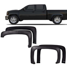 G-PLUS Fender Flares for Chevy Silverado 1500 2500HD 3500HD 2007-2013 Textured Product Specifications
