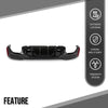 G-PLUS Rear Diffuser Compatible with BMW G30 G31 G38 5 Series 2017-2023 with M Sport Bumper Only, NOT Fit Rectangle Exhaust Tips On M550i Model, Rear Bumper Diffuser Gloss Black