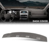 G-PLUS TPE Cover for Defrost Dash Panel Gray Compatible with 2002 2003 2004 2005 Dodge Ram 1500/2003-2005 Dodge Ram 2500 3500