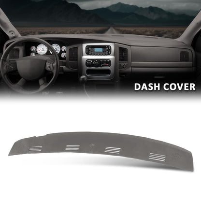 G-PLUS TPE Cover for Defrost Dash Panel Gray Compatible with 2002 2003 2004 2005 Dodge Ram 1500/2003-2005 Dodge Ram 2500 3500