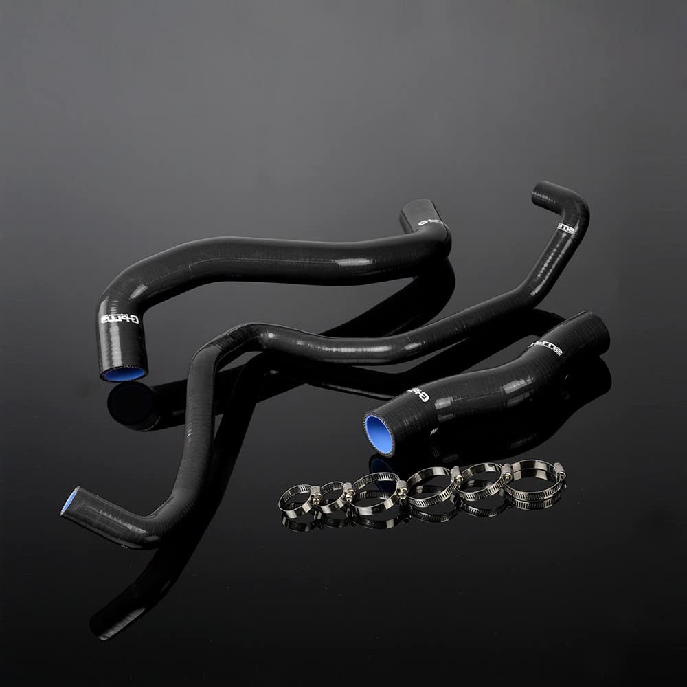 G-PLUS Silicone Radiator Hose Pipe Compatible With 2003-2007 Nissan 350Z Fairlady Z33 VQ35DE VQ35HR,Black