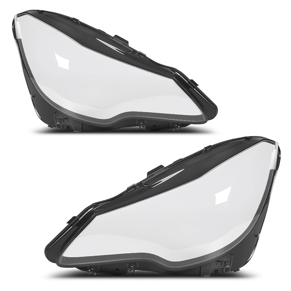 G-PLUS Headlight Lens Cover Compatible with Benz E-Class W207 C207 2014 2015 2016 Left & Right Front Headlamp Lens Cover Clear