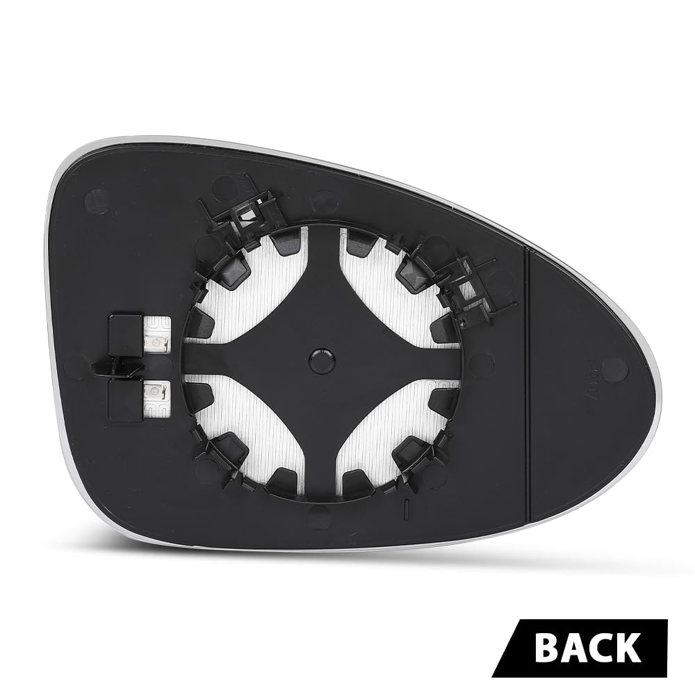 G-PLUS Driver Left Side Mirror Glass Compatible with Porsche Macan 2015 2016 2017 2018 2019 2020 2021 95B857521H, 95B-857-521-G White