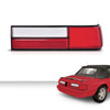 G-PLUS Taillight Lens Red Passenger Side Right Rear Compatible with Ford Mustang 1987-1993 FO2801168, E7ZZ13404A