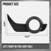G-PLUS Fog Light Trim Set Left & Right w/Fog Light Hole Compatible with Toyota 4Runner (submodel: Limited, SR5) 2014 2015 2016 2017 2018 2019 2020 5212735100, 5212835080 Black