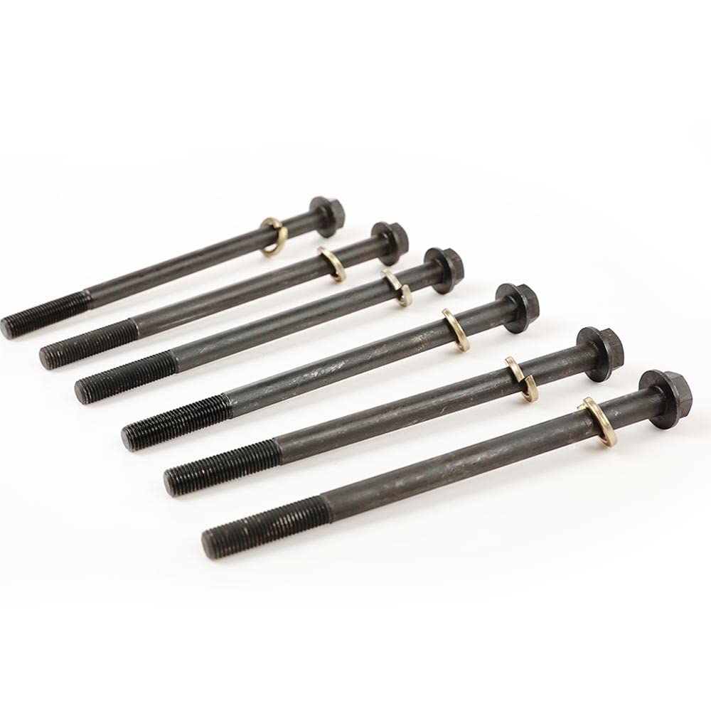 G-PLUS Cylinder Head Bolts Set Compatible with 2016-20 General 1000 (All Models) 2011-20 RZR 900 (All Models) 2014-20 RZR 1000 (All Models) 7519123 7520978 Cylinder Head Blots Studs 6pcs