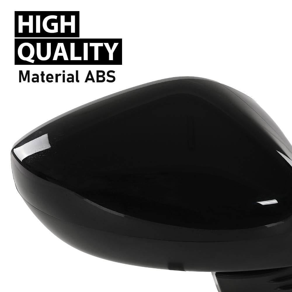 G-PLUS Power Mirror w/ 3-Pin Right Passenger Side Compatible with Honda Civic LX/Sport 2022-2023 Manual Folding 76208T20A01-PFM HO1321350 Glossy Black